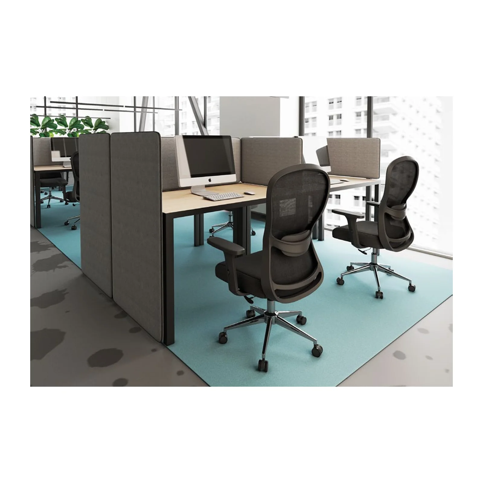 Norah silla semiejecutiva ergonómica en oficina