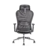 Norah Negro Cabecera silla ejecutiva negra vista trasera