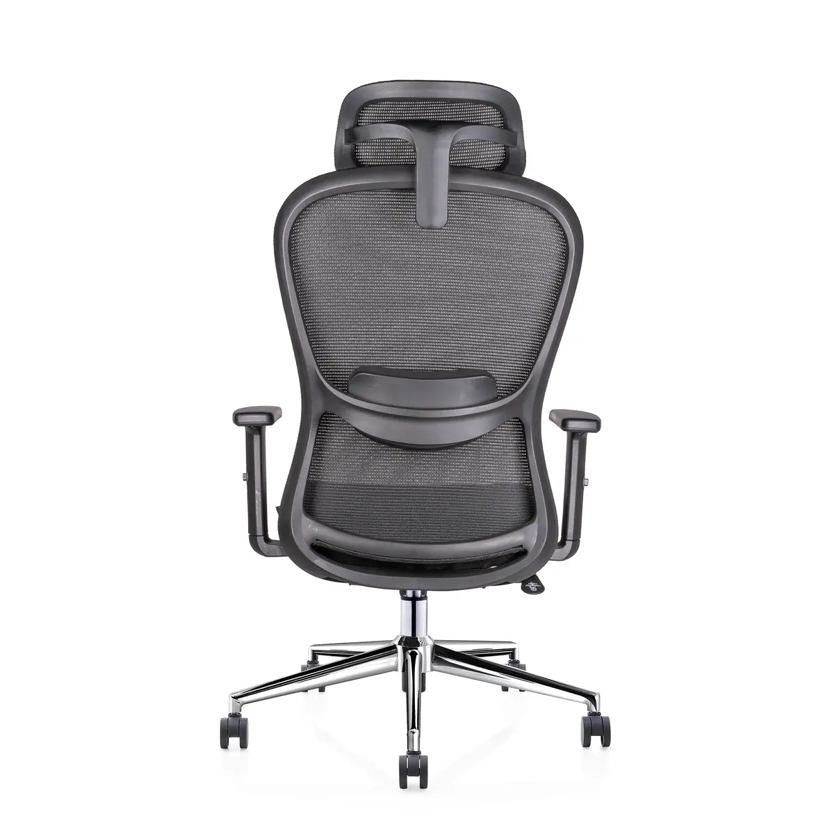 Norah Negro Cabecera silla ejecutiva negra vista trasera
