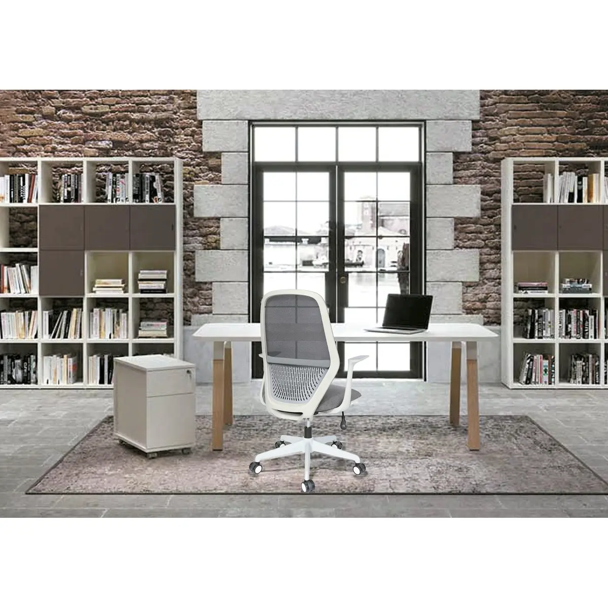 ONIRA GRIS | Silla ejecutiva para oficina Silla ejecutiva ONIRA GRIS en espacio de oficina