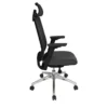 Savia Negro silla ejecutiva negra vista lateral
