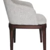 Silla acolchada SIENNA en vista lateral