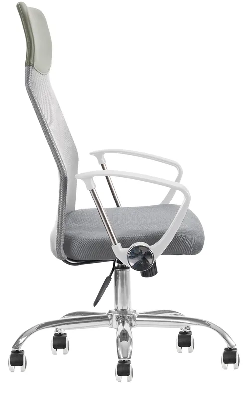Solenna Blanco silla ejecutiva vista lateral