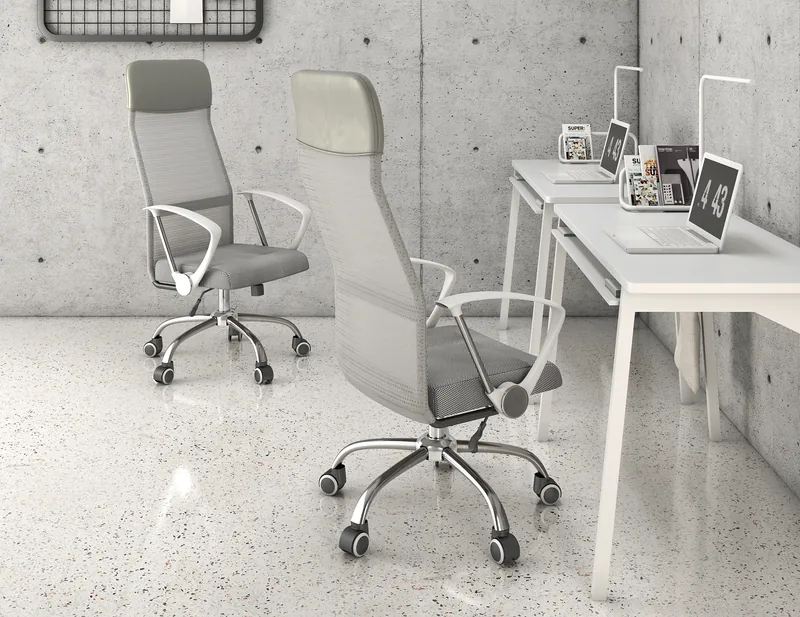 Solenna Blanco silla ejecutiva en Home Office