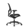 Teria silla operativa ergonómica negra vista lateral