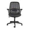 Verea silla operativa ergonómica negra vista frontal