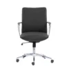 Sillón directivo VERONA negro con respaldo medio