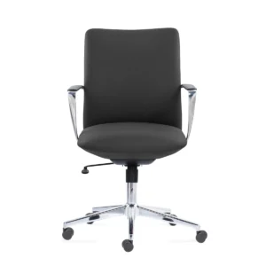 Sillón directivo VERONA negro con respaldo medio