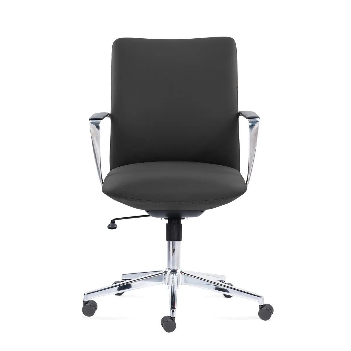 Sillón directivo VERONA negro con respaldo medio