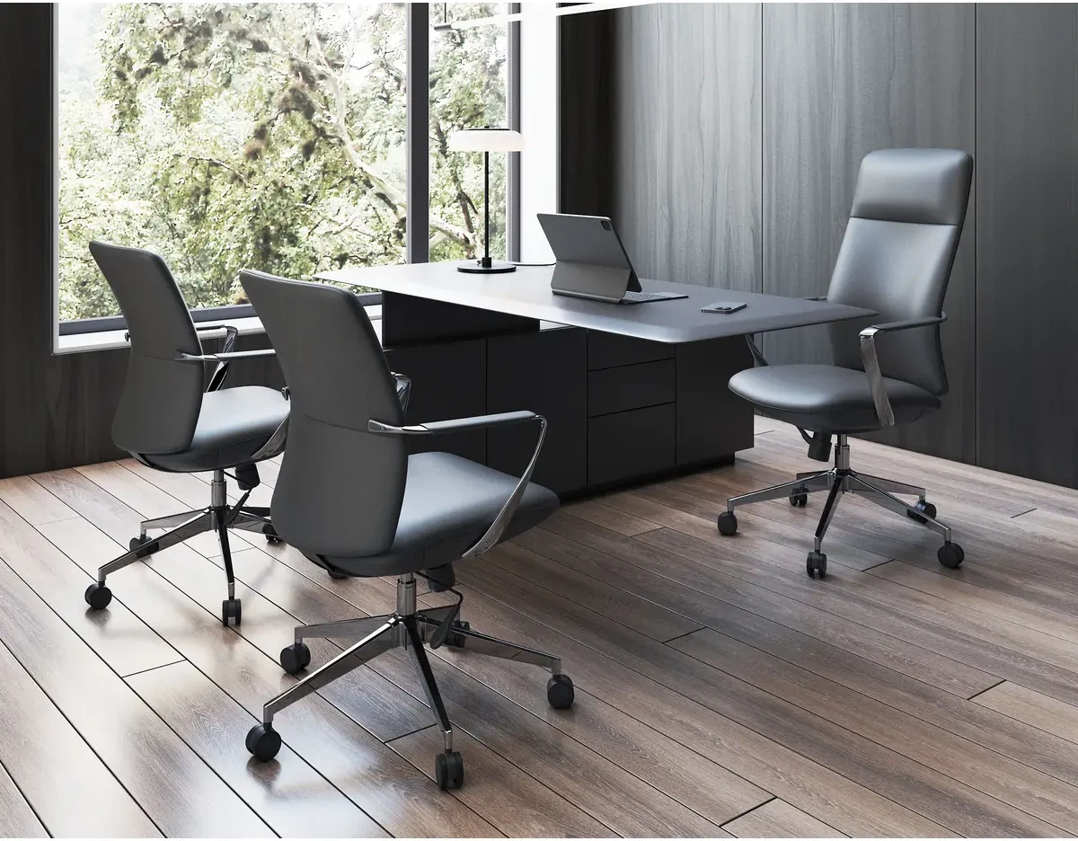 Sillón VERONA ALTA negro para oficina directiva