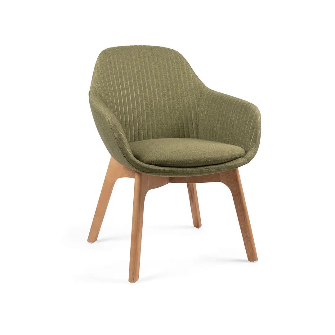 Silla de visita VICENZA MADERA vista lateral