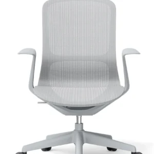 Silla VIONNA en color gris, vista frontal