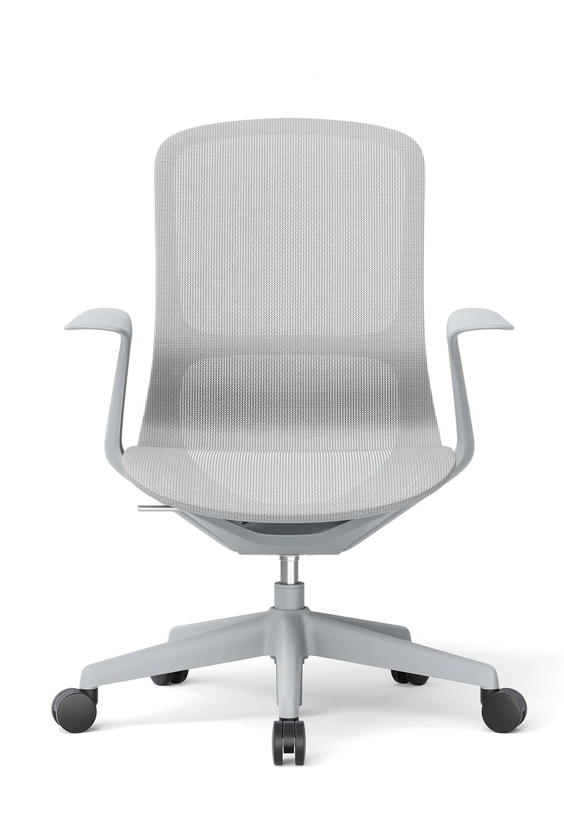Silla VIONNA en color gris, vista frontal