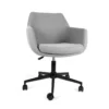 Silla BRAVIA EJECUTIVA CLARO gris, vista frontal
