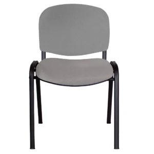 Silla NEROLA con estructura negra, vista frontal