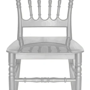 Silla exterior CALISTA color Blanco, vista frontal.
