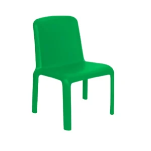 Silla infantil BAMBINO color Verde, vista frontal.
