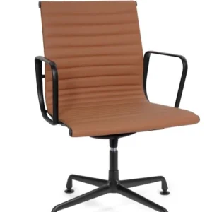 Sillón ejecutivo AMIRA ALTO PIEL, vista frontal.