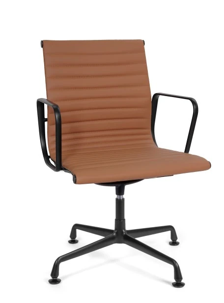 Sillón ejecutivo AMIRA ALTO PIEL, vista frontal.