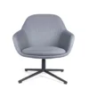 VICENZA NEGRO CRUZ | Gris casper Sillón lounge VICENZA NEGRO CRUZ color Gris casper, vista frontal.