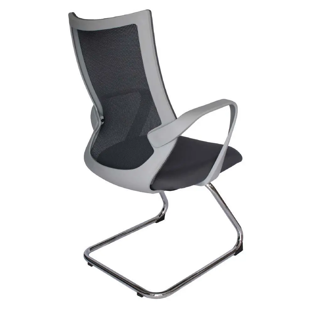 ILANA TRINEO — vista complementaria 2 ILANA TRINEO silla visitante con base cromada, vista complementaria 2