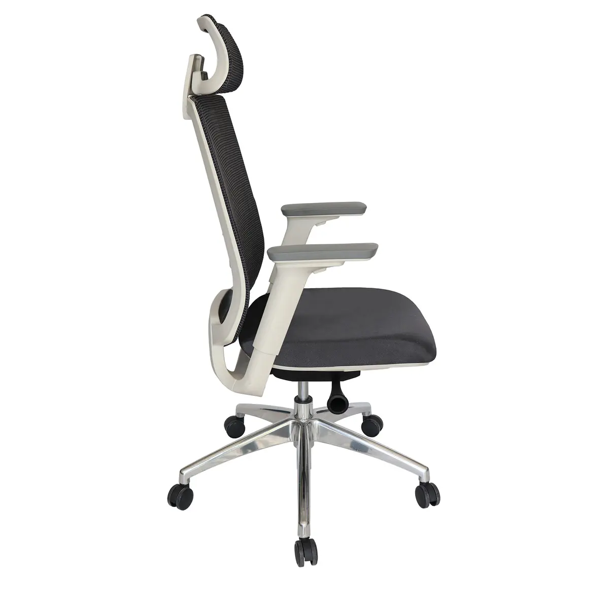 SAVIA BLANCO — vista lateral SAVIA BLANCO silla ejecutiva, vista lateral